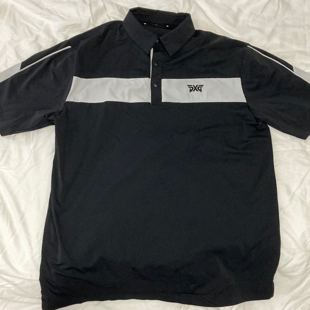PXG Men’s Perforated Polo Medium Black